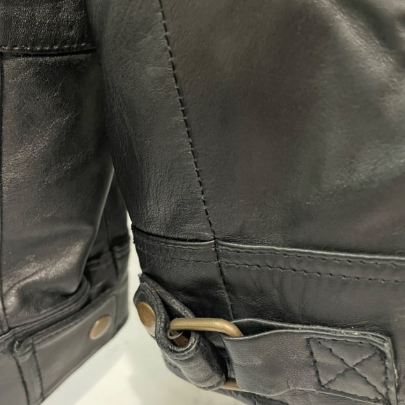 Artistry Leather men's leather biker jacket - Picture 7 of 7